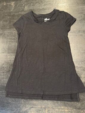 4/$15 Girls Epic Threads Black Short Sleeve Tunic Tee Size Small